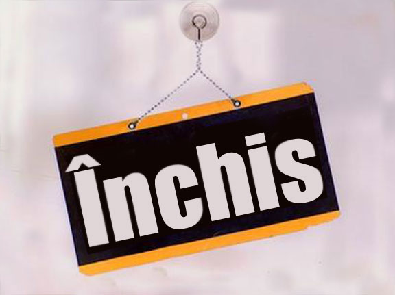 Semnalistica de interior si exterior - INCHIS
